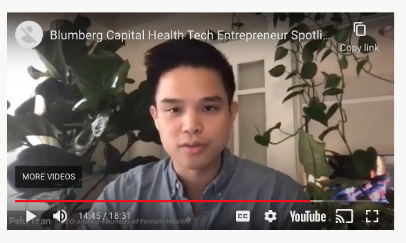 Watch the full interview between venture capital firm Blumberg Capital and Ferrum Health CEO Pelu Tran as they discuss how Ferrum’s technology is not only helping hospitals increase revenue in both fee-for-service and value-based care models