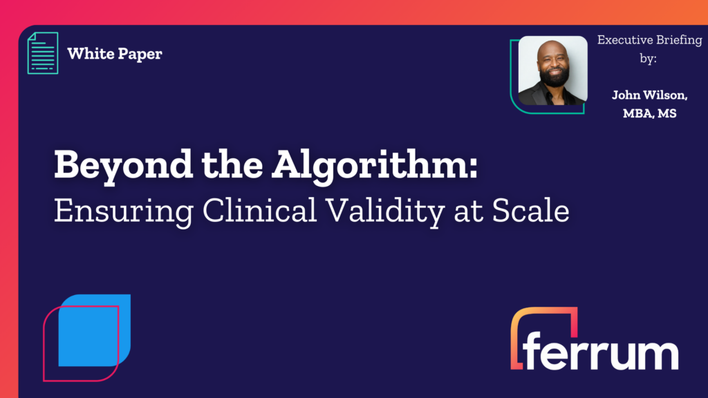 Most health systems lack the technical infrastructure to generate continuous evidence of AI performance. Instead
